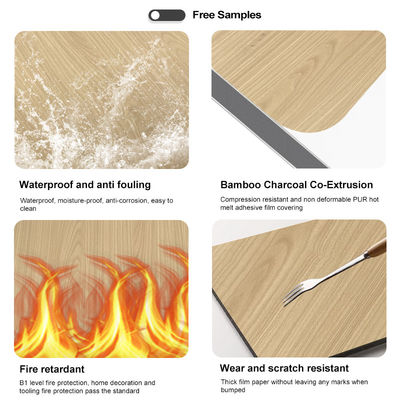Infissi a prova d'umidità di bambù di carbone di legno per la decorazione moderna di lusso