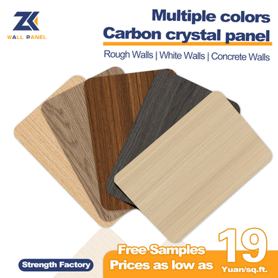 2.44m Bamboo Carbone di Parete Moderno Leggero Luxury PVC Carbonio Cristallo Parete