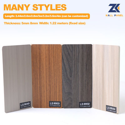 2.44m Bamboo Carbone di Parete Moderno Leggero Luxury PVC Carbonio Cristallo Parete