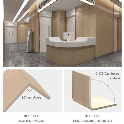 Impiallacciatura di bambù moderna di legno del carbone della decorazione dell'hotel che riveste 5mm di pannelli 8mm