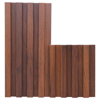 Pannello di parete di legno solido della scanalatura di legno della griglia del pannello di parete di protezione dell'ambiente