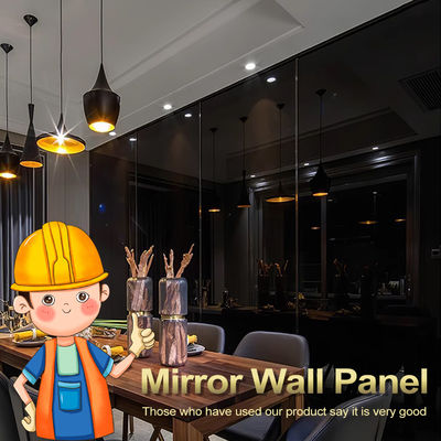 Ambientale Interni Bambù Carbone di legna Specchiatura Pannelli murali PVC Specchiatura Legno Rivestimento