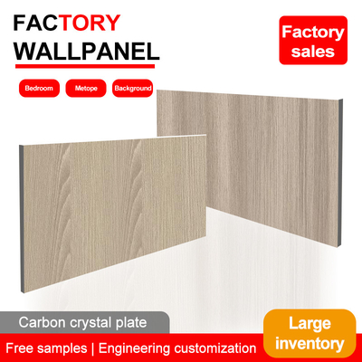 5MM 8MM Legno Grano Legno Finitura Bambù Carbone di legno PVC Pannello da parete