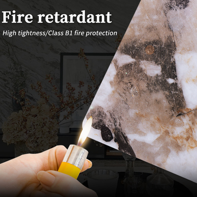 Elettricità statica decorativa interna di marmo a prova di fuoco del pannello di parete anti