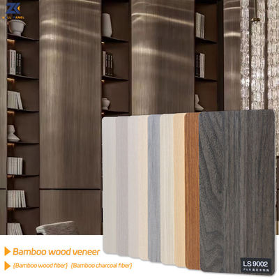 Pannelli di parete interna di bambù impermeabili ignifugi della fibra di spessore 8mm