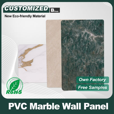 Carta di marmo personalizzata Bambù Carbone di legno Veneer per la decorazione degli interni Tavola PVC impermeabile