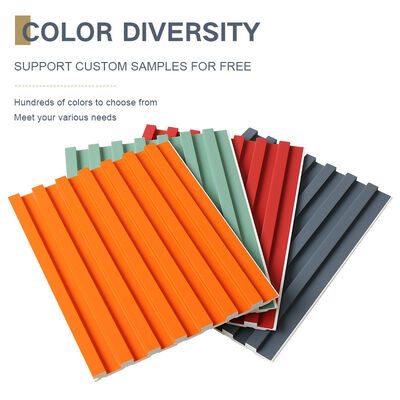 la griglia di plastica di legno WPC di 8.5mm ha scanalato nel pannello di parete nessuna pittura impermeabile