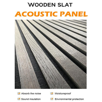Pannello di parete interna acustico di legno delle stecche del MDF 2400*600*22mm
