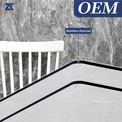 Pannello di parete di legno dell'impiallacciatura di Crystal Board Simulation Waterproof Marble del carbonio