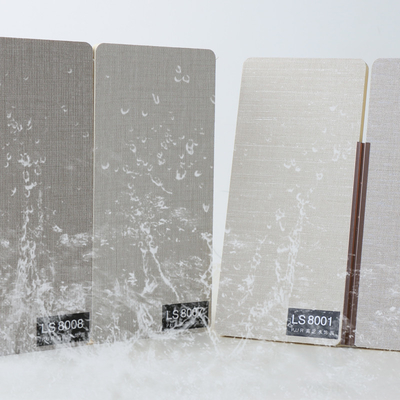 8 millimetri della fibra di legno di tessuto di bambù di lusso moderno dell'impiallacciatura hanno strutturato le pareti del pannello del PVC