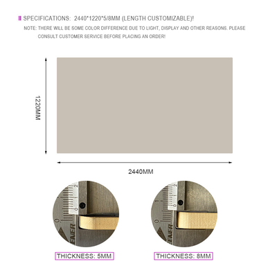 Administration Interior Decoration Skin Feel PVC Wall Panels Width 1.22m
