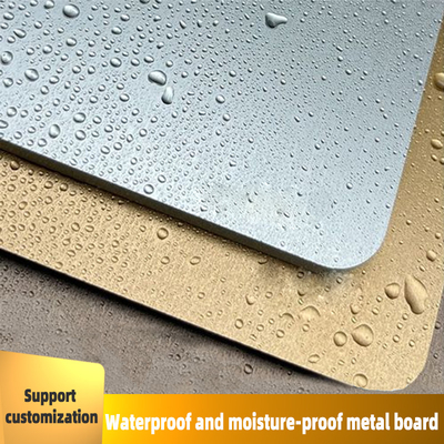 Il legno di metallo impiallaccia i pannelli di parete decorativi ignifugi impermeabili solidi del PVC