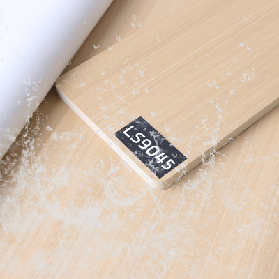 Il legno solido del grano di legno di larghezza della decorazione interna 1.22m impiallaccia il pannello di parete del PVC