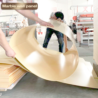 Panelli di marmo di bambù di legno di carbone di legno di veneer Panelli di marmo per pareti decorative interne