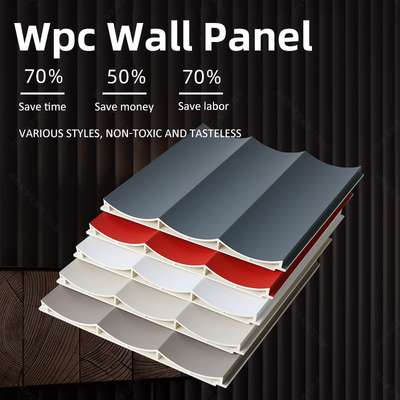 Pannello di parete composito di plastica del rivestimento di WPC di legno di legno antibatterico del pannello