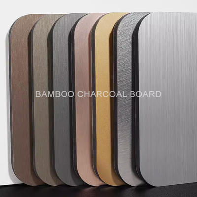 Fireproof Metal Bamboo Charcoal Wood Veneer Carbon Crystal Board