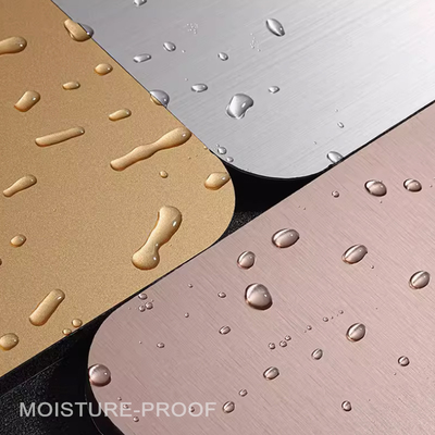 Fireproof Metal Bamboo Charcoal Wood Veneer Carbon Crystal Board