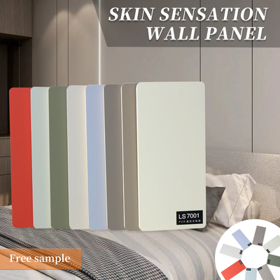 Pannelli decorativi dell'isolamento della parete di interior design di tatto della pelle del PVC di larghezza 1.22m
