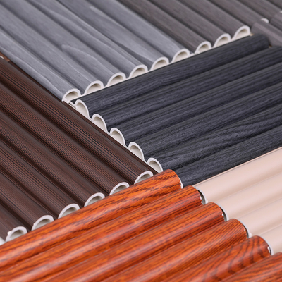 bordo di plastica di legno dell'arco del PVC del pannello di parete della decorazione interna di 15mm