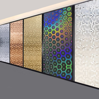 Pvc Board Laser& Mosaic Serie Bambù Carbone di legno Veneer Interni Decorazione pannello murario