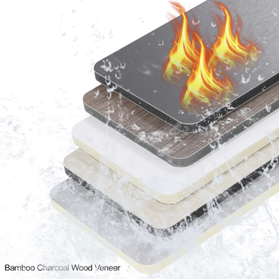 Pannello di parete in fibra di bambù e carbone per l'arredamento di interni moderni