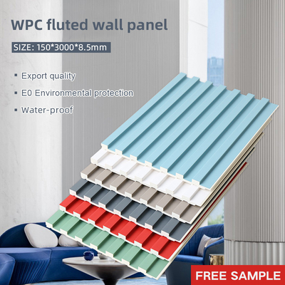la griglia di plastica di legno WPC di 8.5mm ha scanalato nel pannello di parete nessuna pittura impermeabile
