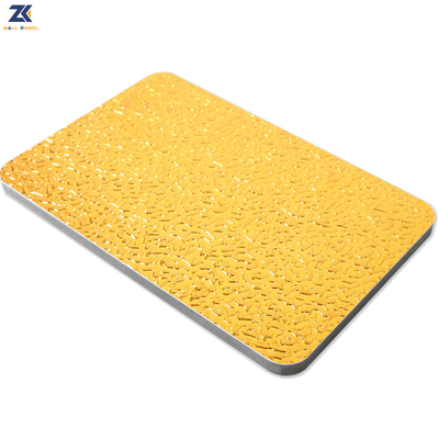 Pannello di parete di bambù impermeabile ed a prova di fuoco dell'ondulazione dell'acqua della fibra del carbone con la colla di PUR