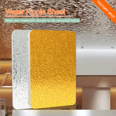 L'ondulazione di bambù dell'acqua del soffitto del carbone 3D riveste il materiale di pannelli decorativo
